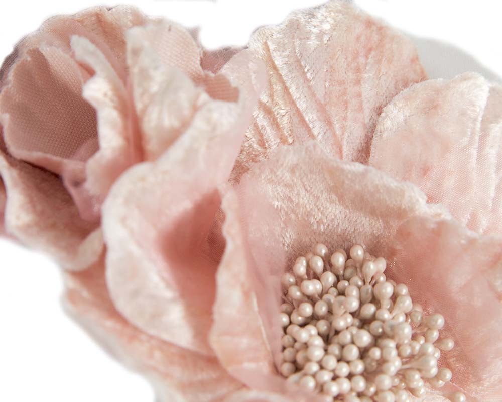 Pink Flower Fascinator Headband