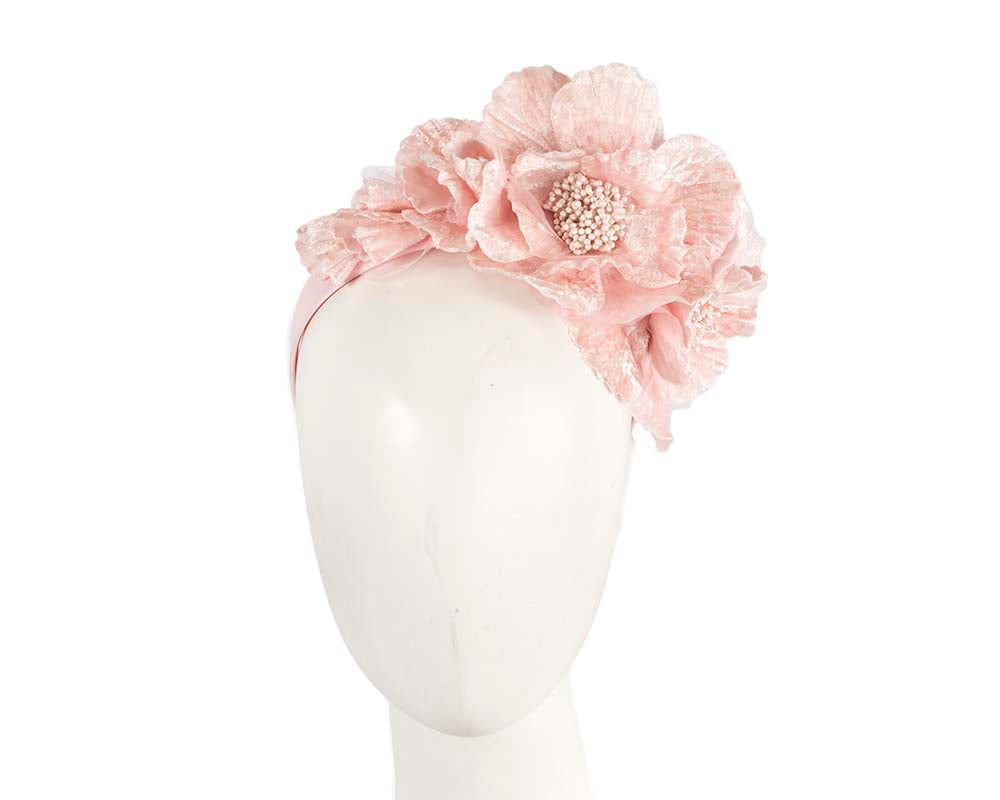 Pink Flower Fascinator Headband