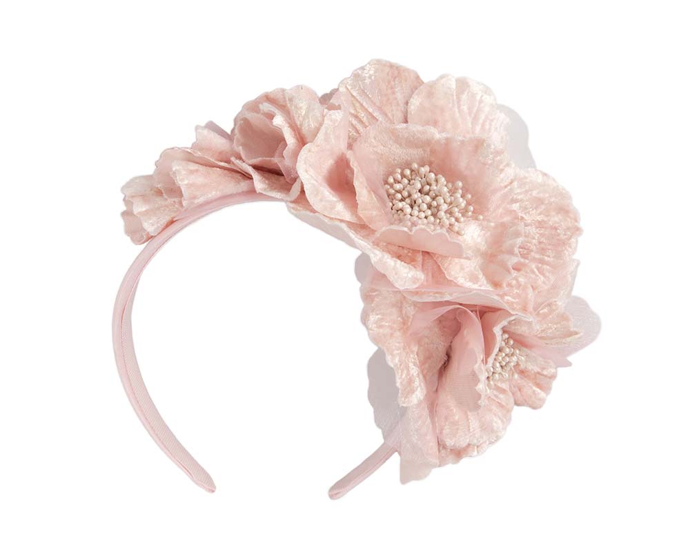 Pink Flower Fascinator Headband
