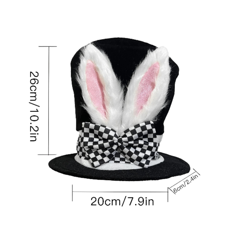 NNEOBA Kids Bunny Magician Hat Easter Party Accessory